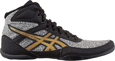 ASICS Kid's Matflex 6 Grade School Wrestling Shoes, 1.5, White/Rich Gold
