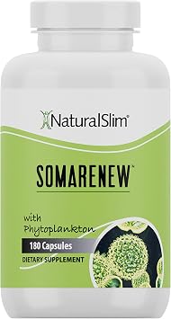 Somarenew الأيض الداعم، تطهير الأمعاء، دعم الطاقة & كامل الجسم تطهير الملحق مع العوالق النباتية البحرية (أوميغا 3) & أسود حمض الفولفيك سوبرفوود - 180 كبسولات الخضروات