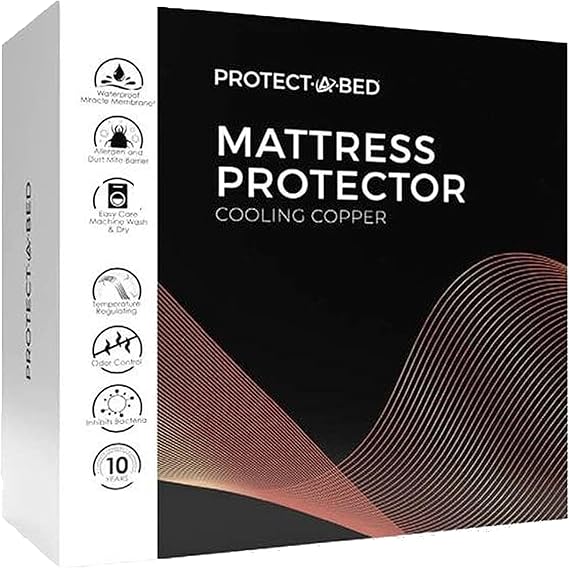 واقي مرتبة Protect-A-Bed Cooling المصنوع من النحاس، كوين