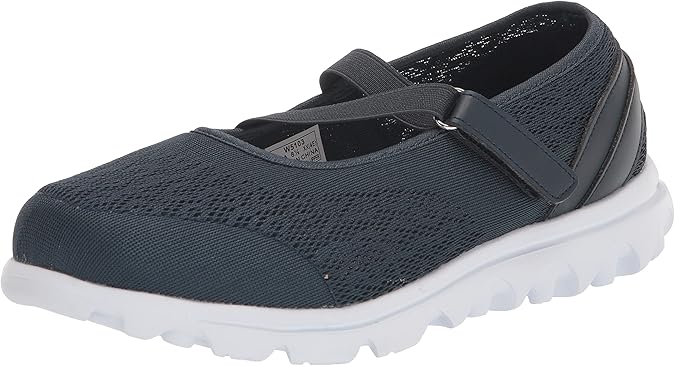 Propet Womens TravelActiv Mary Jane Flats Casual - Black