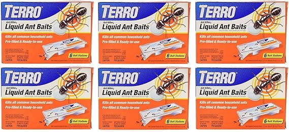 Terro T300-3 النمل القاتل طعوم النمل السائل - 6 حزم
