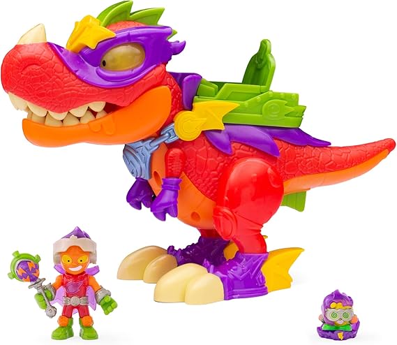 SUPERTHINGS V-REX Superdino Dinosaur with Light and Sound Effects (Ally of The Villains), 1 Exclusive Kazoom Kid and 1 Exclusive SuperThing.