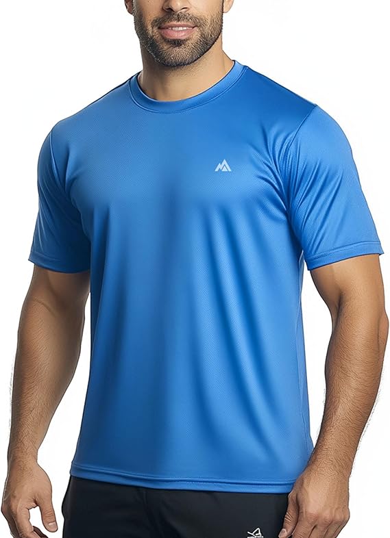 Instant Cooling T-Shirt, Moisture Wicking Quick Dry Athletic Tee, Lightweight Breathable Summer Shirt Hot Weather