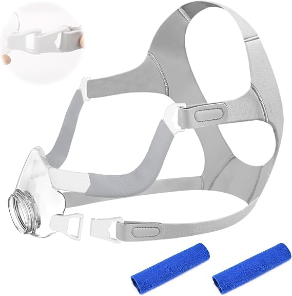 طقم إطار غير مغناطيسي من Medihealer لـ Airfit F20 ، بما في ذلك 1PCS Frame & Headgear for Air Fit F20 & 1Pair Non-Magnetic Clips & 2PCS Strap Covers ، جميع المكونات غير المغناطيسية (بدون قناع وكوع)