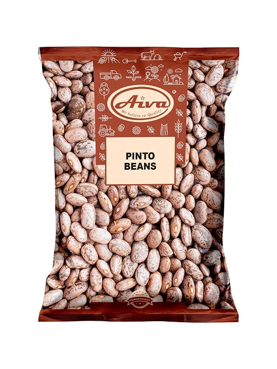 Aiva Pinto Beans | Dry Pinto Beans - 10 lbs Bulk Bag | Premium Quality Dried Beans for Cooking, Soups, Stews, and Meal Prep