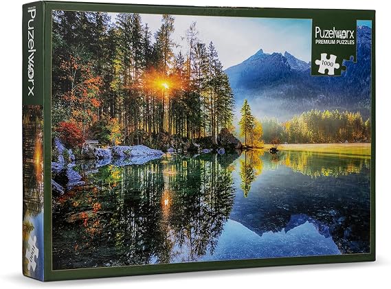 Puzelworx 1000 Piece Jigsaw Puzzle Educational Puzzle Family Game Gift for Adults and Kids (Mountain View)