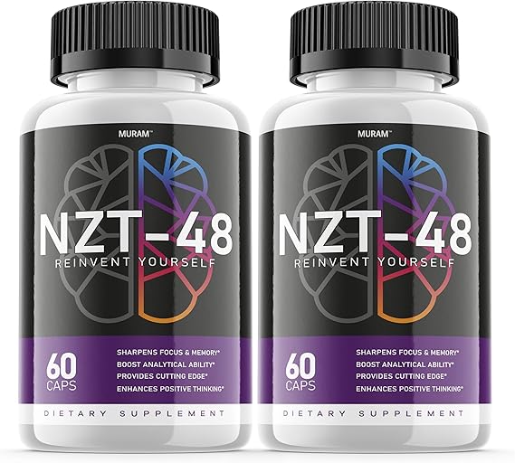 (2 Pack) NZT-48 Limitless Pill، Focus Original Formula، 2 Month Supply