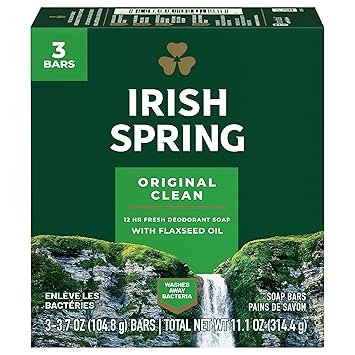  Irish Spring Deodorant Soap Bars Original ، 3 عد