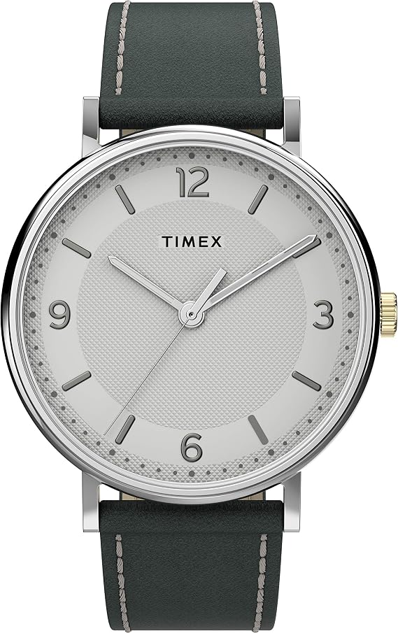 ساعة حزام جلد Southview 41mm من Timex للرجال