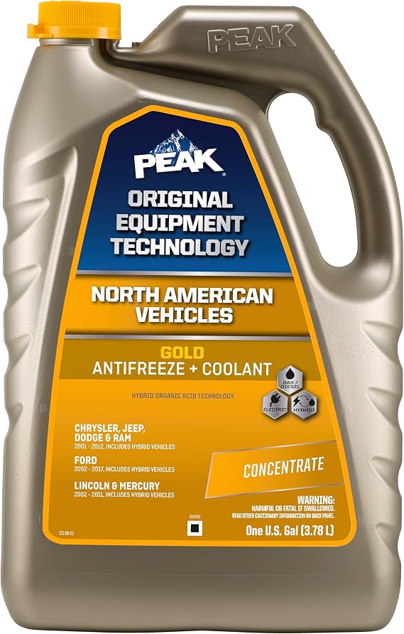 PEAK OET ممتد مدى الحياة مضاد للتجمد / سائل تبريد لمركبات أمريكا الشمالية ، 1 Gal.