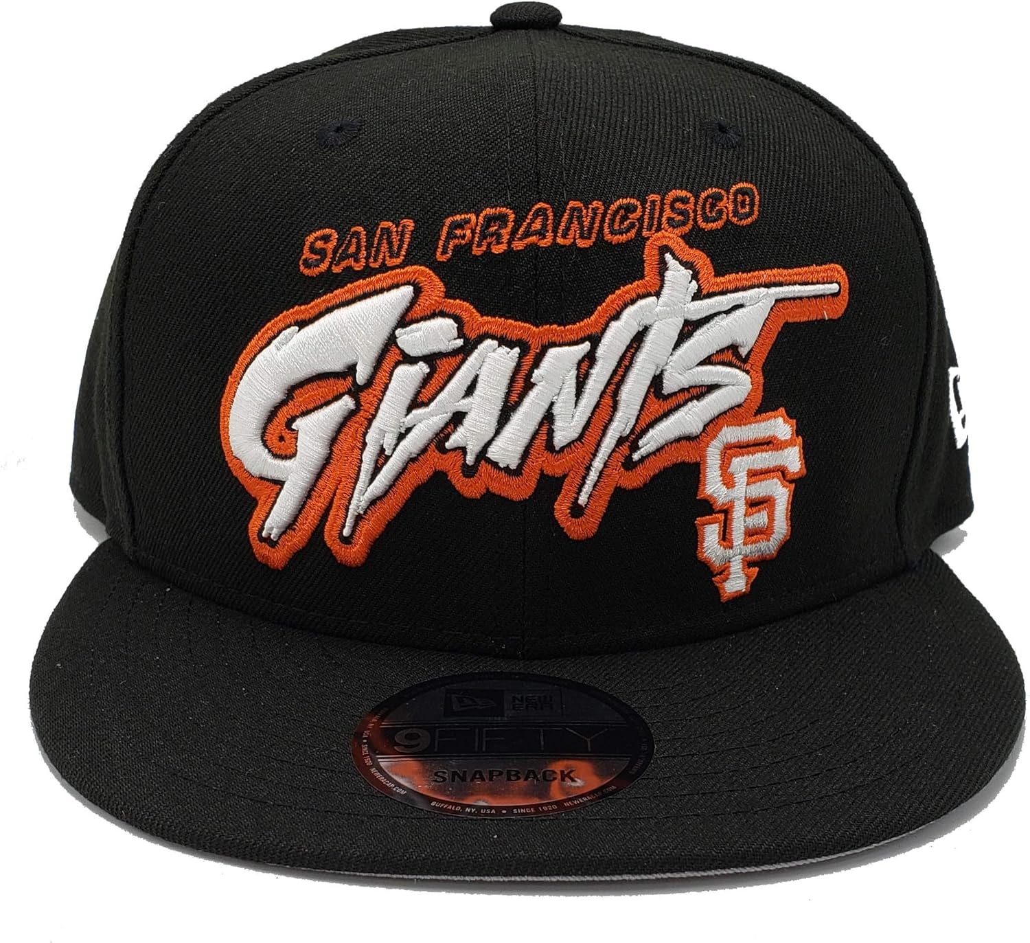 New Era 9FIFTY A3 Retro Script قابل للتعديل قبعة Snapback San Francisco Giants Graffiti
