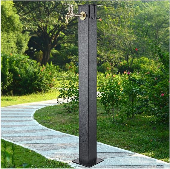 Outdoor Water Column Fountain Garden Vertical Decorative Faucet, Faucet Extender Remote Spigot, Courtyard Fountain Garden Water Dispenser, for Car Washing/Watering Flowers