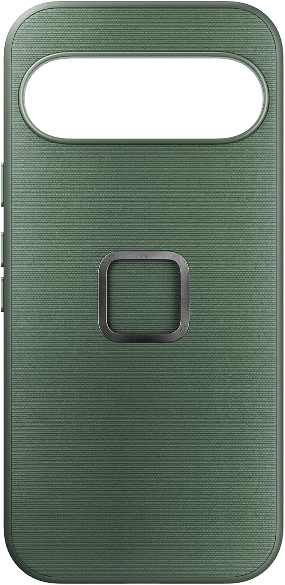 حافظة هاتف محمول للاستخدام اليومي من Peak Design لهاتف Google Pixel 9 Pro، Sage، Slim Profile، حماية من السقوط، غلاف قماشي مقاوم للعوامل الجوية، SlimLink يتصل بحوامل ومعدات الهاتف المحمول