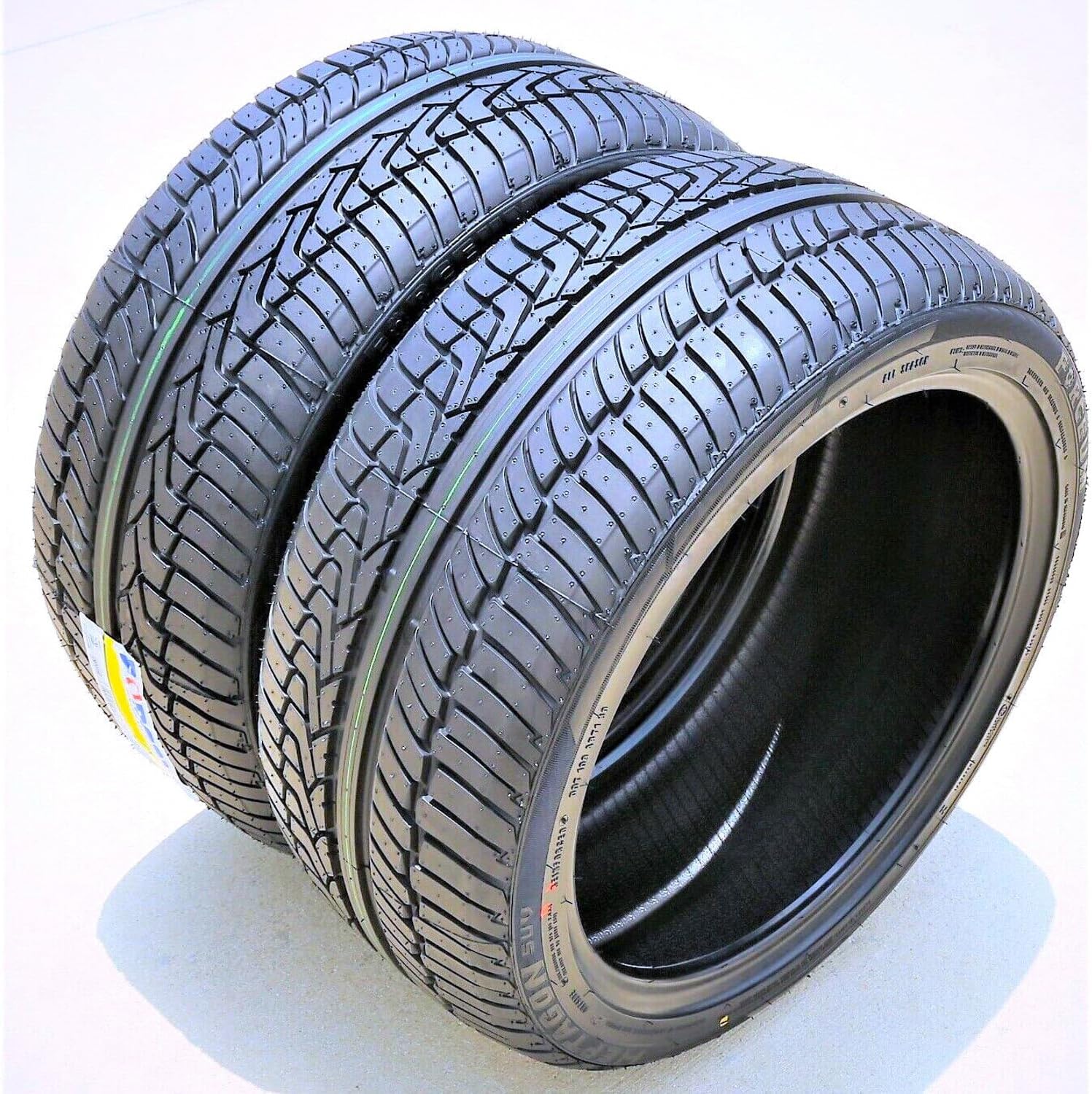 مجموعة من 2 شاحنة Forceum Heptagon SUV لجميع المواسم إطارات شعاعية عالية الأداء لسيارات الدفع الرباعي - 25555R18 2555518 25555-18 نطاق تحميل 109 فولت XL 4 طبقات BSW جدار جانبي أسود