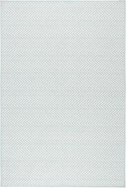Dash & Albert Herringbone Swedish Blue Navy Machine Washable Rug, 3 X 5 Feet, Blue Geometric Pattern