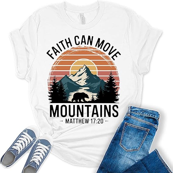 Faith Cross Women's Graphic Leopard Bleach Print T-Shirt