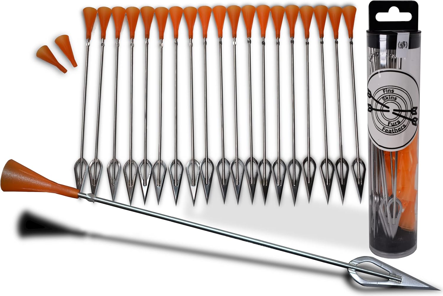 FSFF .625 Blowgun Darts Whisper Razor Dart أكبر سهام عريضة الرأس حادة ، 20 عبوة كبيرة 8.25 بوصة باردة ل 0.625 تحمل بنادق فولاذية شفرة عالية الوضوح مخروط دقيق
