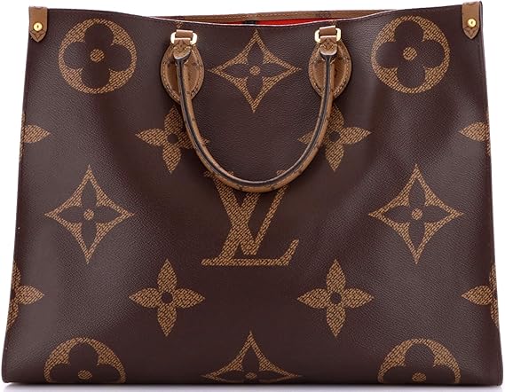حقيبة OnTheGo Tote Reverse Monogram Giant GM، بنية اللون، مستعملة مسبقًا