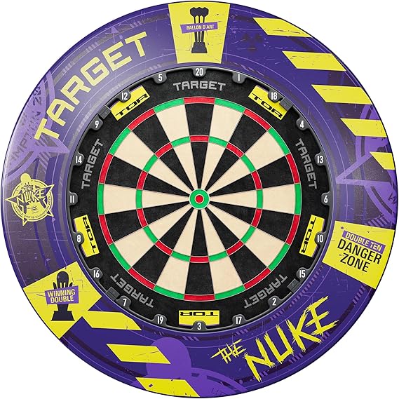 Target Darts TOR Dartboard & Dart Board Bundles | Competition Standard Steel Tip Board with Fixing Kit | Board and Surround Bundles Also Available: Special Edition Luke “The Nuke” Littler, Star Wars