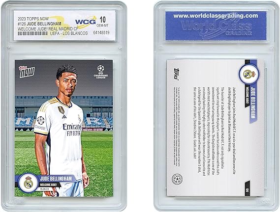 2023 Topps Now Jude Bellingham Real Madrid CF Soccer UEFA Los Blancos # 126 - Graded Gem Mint 10