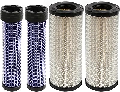 2Pcs Air Filter for P822858 Outer and P821575 Inner Replacement for BS 540000 610000 Series Replacement for Ditchwitch JT520 Jet Trac Replace# 11013-7020 2Pcs