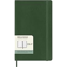 Moleskine Classic 18 Month 2026-2027 Weekly Planner, Soft Cover, Large (5" x 8.25"), Myrtle Green, 208 pages