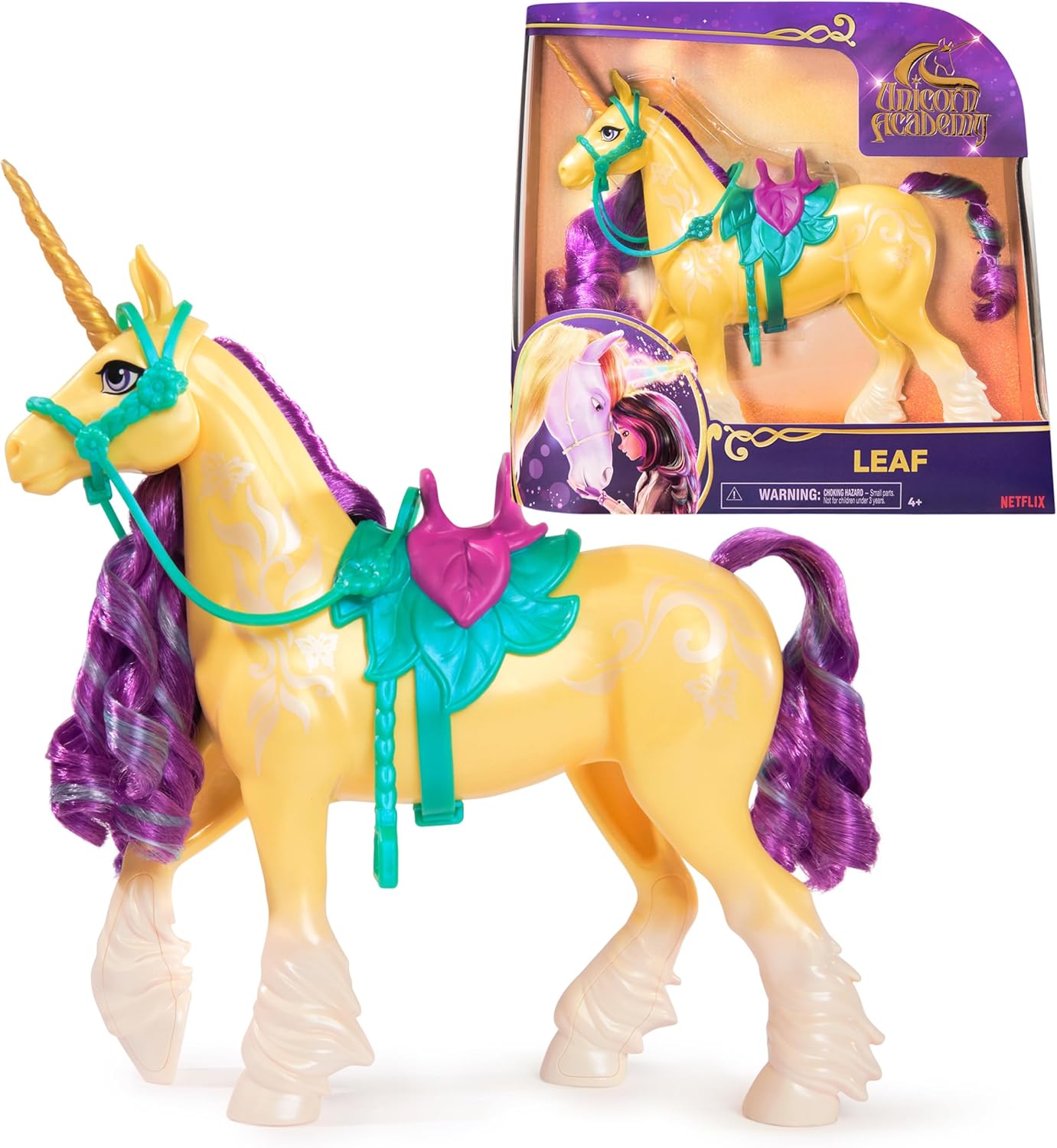 Unicorn Academy Unicorn Leaf is Avas unicorn, about 28cm from the popular Netflix series, for kids ages 4