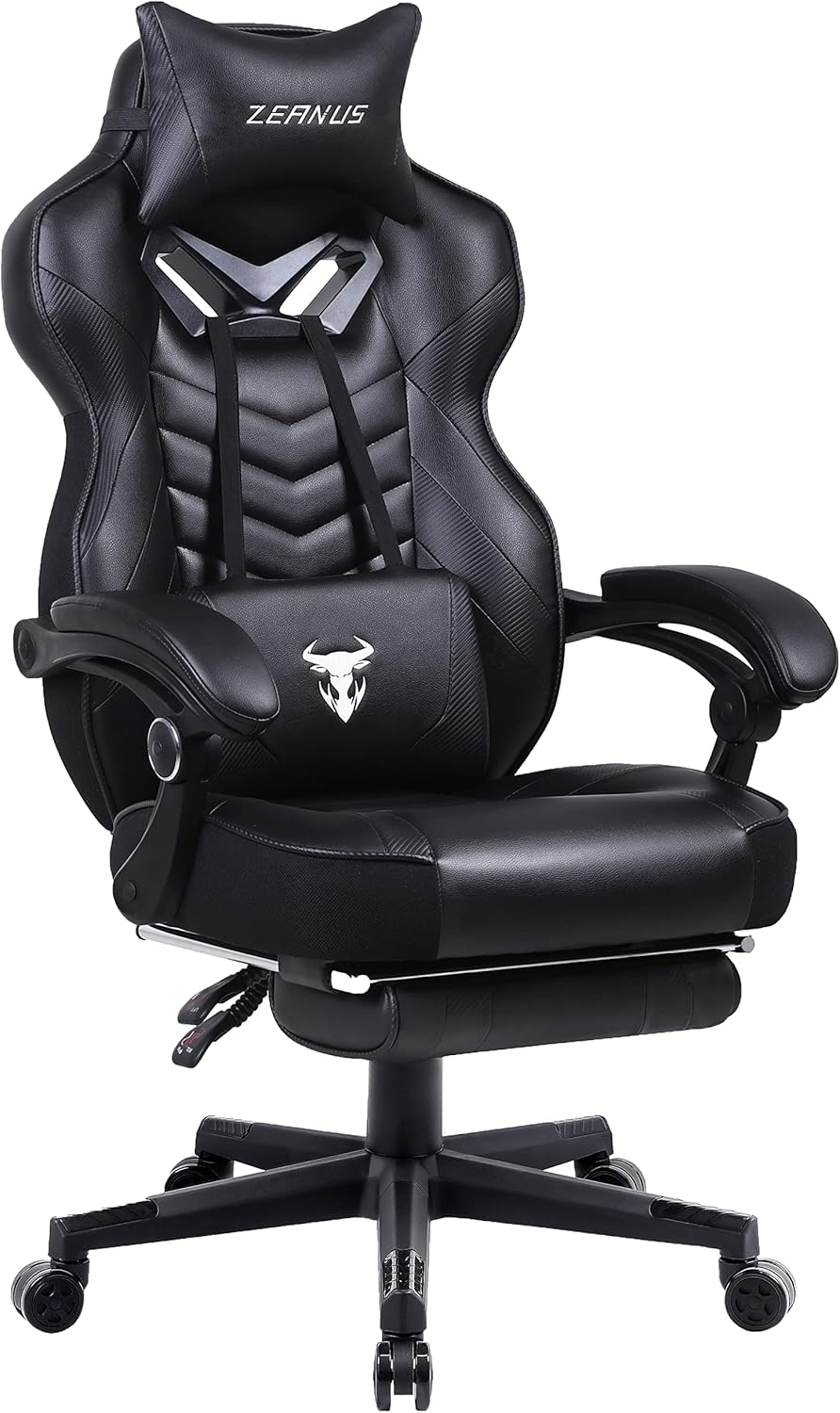 Zeanus Pink Gaming Chair with Footrest, Massage and Bahrain | Ubuy