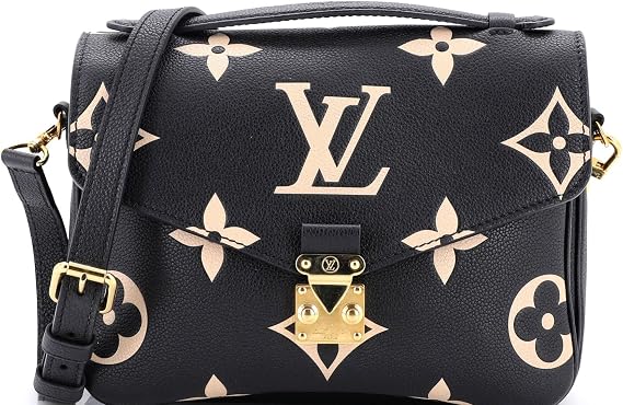 حقيبة Pochette Metis Bicolor Monogram Empreinte Giant المستعملة، باللون الأسود