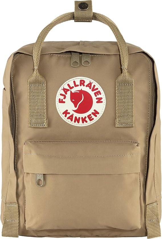 Fjallraven Kanken Mini Backpack - Compact Everyday Carry, Durable Vinylon Fabric - Travel, Clay
