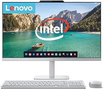 Lenovo All in One Desktop, Intel Ultra-Fast Quad-Core CPU| 24 inch Full HD Display| 16GB RAM, 1TB PCIe SSD| Wi-Fi 6| Bluetooth| USB, Ethernet Port| Windows 11 | HDMI Out| Wireless Keyboard & Mouse