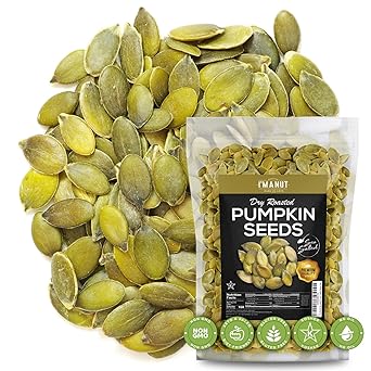 بذور اليقطين المحمصة بالفرن مع ملح البحر ( Papitas ) 16 أوقية ( 1 رطل ) اختبار الغلوتين & خالي من الفول السوداني | لا زيوت | لا يوجد PPO | غير معدلة وراثيا | نباتي و Keto ودود | جودة ممتازة