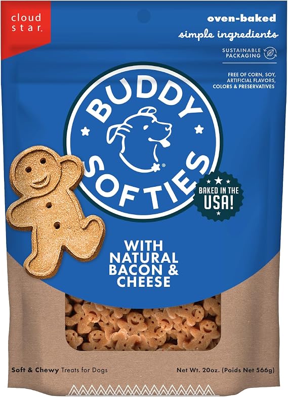 Buddy Biscuits Original Soft & Chewy w/Bacon & Cheese - 20oz.