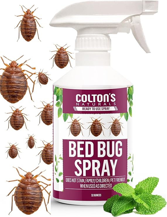 Bed Bug Spray Natural Bed Bug Spray for Mattress, Furniture & Travel | Non-Toxic Natural Bed Bug Treatment for Home
