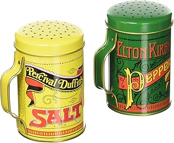 مجموعة Norpro 713 Salt and Pepper Shaker ، 4 بوصة / 10 سم وتحمل 10 أوقية ، متعددة الألوان