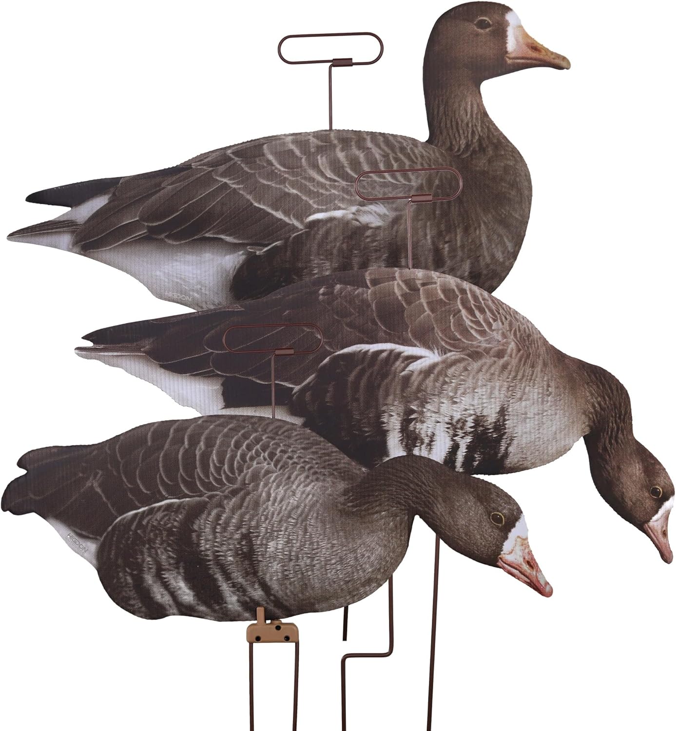 Higdon Outdoors Flats Specklebelly Motion Silhouette Waterfowl Decoy, 12-Pack