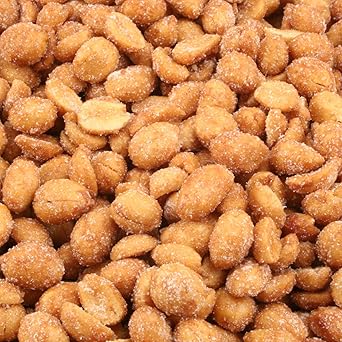 الفول السوداني المحمص بالعسل من خلال Delish ، 1 lb السائبة | المكسرات الفول السوداني الذواقة في طلاء السكر العسل ، وجبة خفيفة من الجوز المالح - غير الألبان ، كوشر بارف