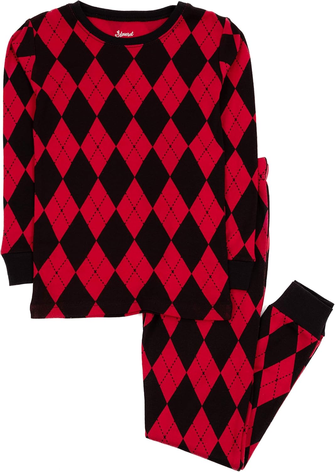 Leveret Kids & amp؛ طفل صغير منامة الأولاد بنات للجنسين 2 قطعة Pjs مجموعة ملابس نوم قطنية 100٪ 12 شهرًا - 14 عامًا