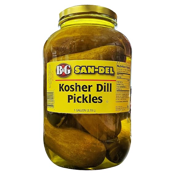 B&G San-Del Kosher Dill Pickles، 1 Gallon