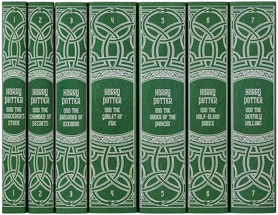Juniper Books Harry Potter Boxed Set: Slytherin Edition | 7 مجلدات غلاف فني مع أغطية كتب فنية مصممة خصيصًا | المؤلف JK رولينج | يشمل جميع المجلدات السبعة