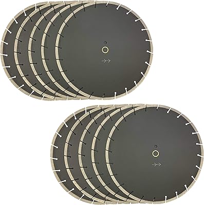 10 PACK SUPREMAX 16 inch Asphalt Cutting DryWet Segmented Diamond Saw Blades 16 10-PACK