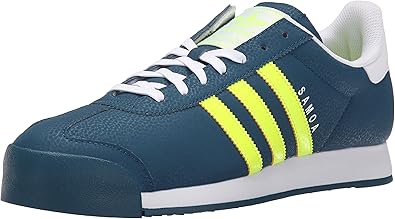 adidas Originals Mens Samoa Retro Sneaker,Mineral BlueYellowWhite,9 M US