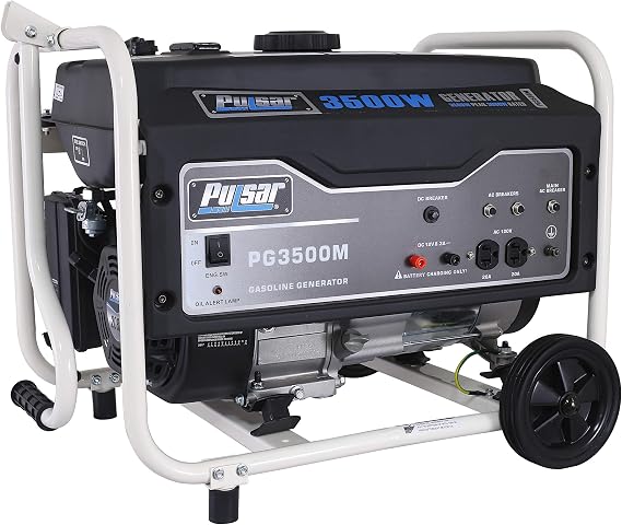 مولد Pulsar PG3500M المحمول الذي يعمل بالغاز مع مجموعة أدوات التنقل، 3500 واط