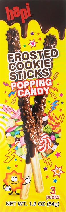 Hapi Frosted Cookie Sticks Popping Candy 1.9 Oz ( pack of 1 )   