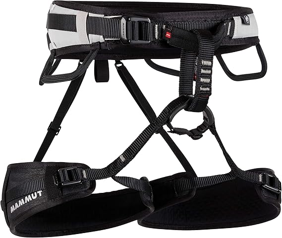 حزام تسلق Mammut Ophir 3 Slide للرجال، معدات قابلة للتعديل وخفيفة الوزن ومتينة لتسلق الصخور والصالة الرياضية والرياضة