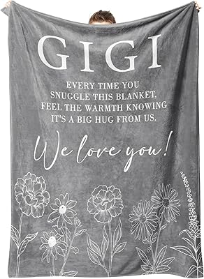 GiltGlimmer Christmas Gigi Gifts for Grandma, Gifts for Gigi Blanket, Grandma Birthday Gift from Grandkids, to My Gigi Throw Blanket 50 x 60"