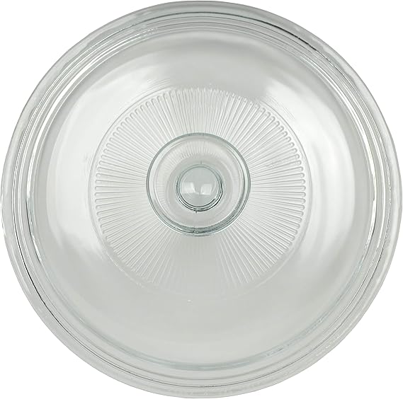 Corningware G-5C Clear 1.5 Quart Fluted Round Replacement Glass Lid