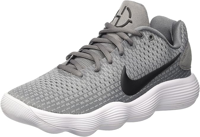 Nike Mens Hyperdunk 2017 لون رمادي/أسود/رمادي ذئب/أبيض 8D (M) منخفض