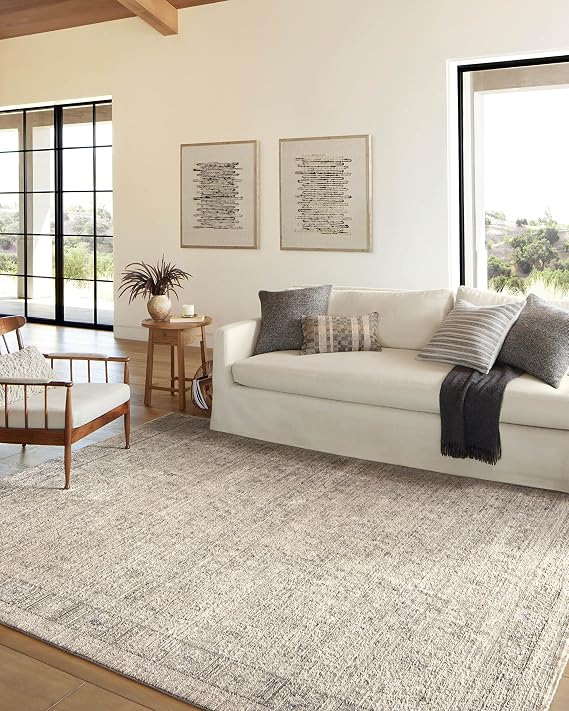 LOLOI Amber Lewis Alie Collection ALE-03 Taupe / Dove 5'-3 '' x 7'-9 ''، 0.13 '' Thick Area Rug