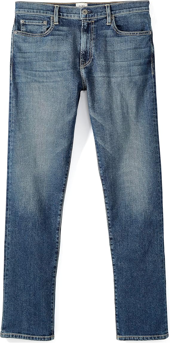 Huckberry Flint & Tinder Denim Stretch للرجال من جميع أنحاء أمريكا ، مصنوع للراحة والمرونة - سليم ، متوسط (غسيل لمدة سنة واحدة) ، مقاس 32 × 32